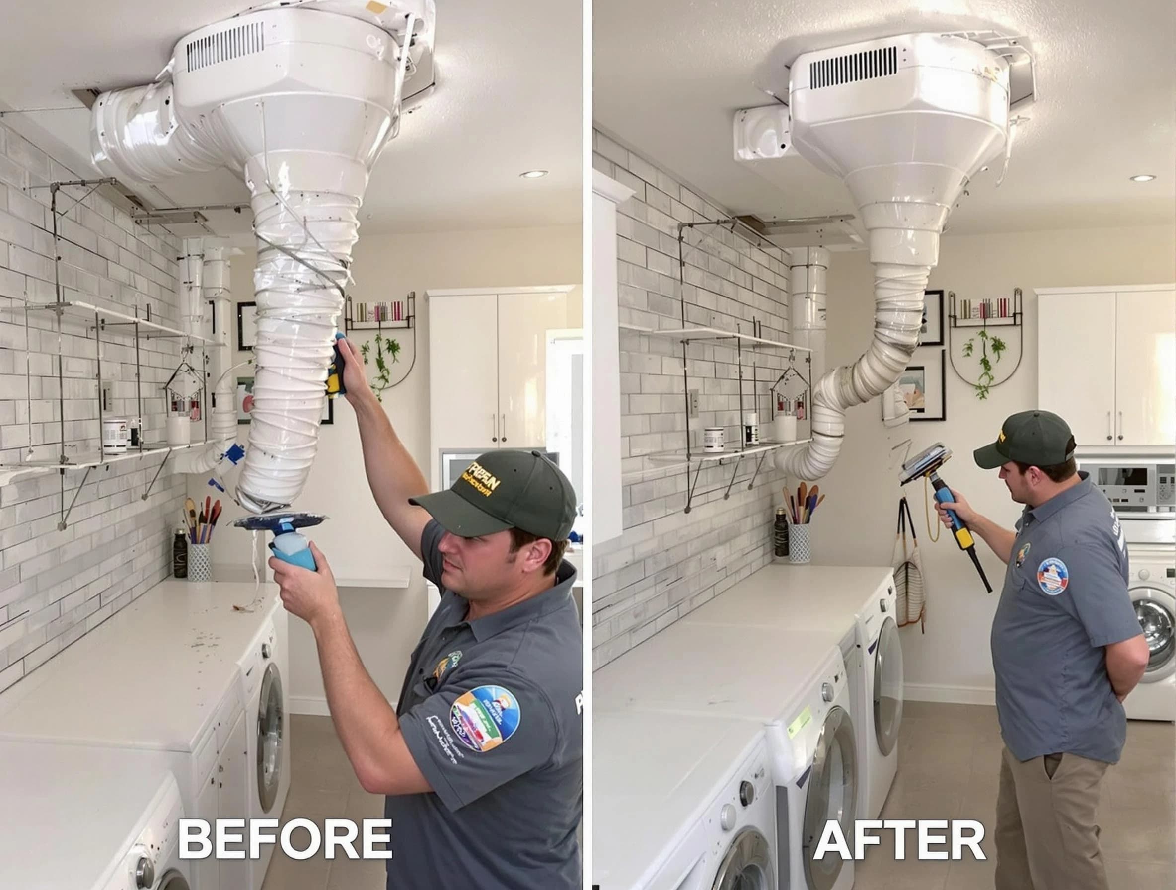 Professional dryer exhaust vent cleaning by Fall River Dryer Vent Cleaning in Fall River
