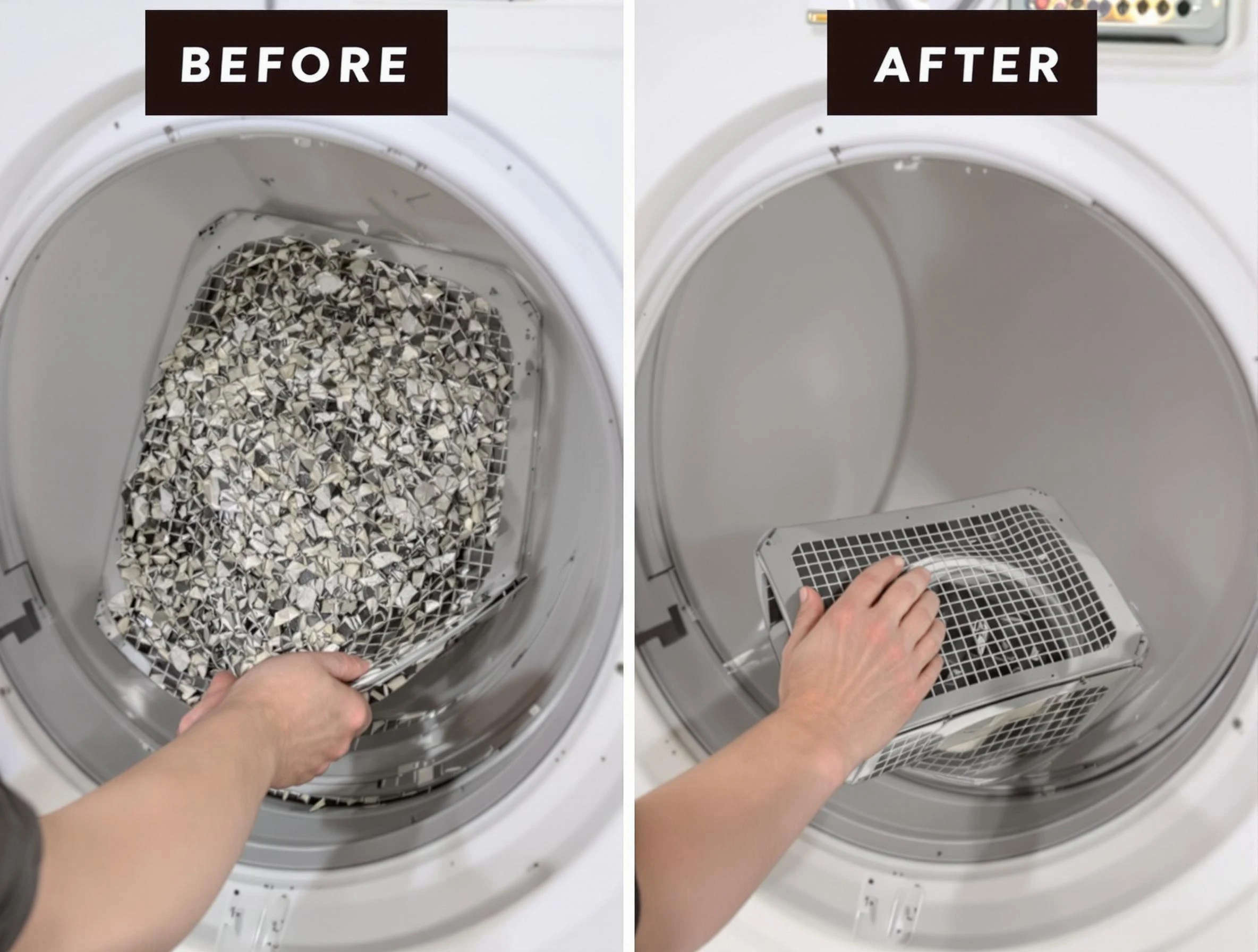 Professional lint trap cleaning by Fall River Dryer Vent Cleaning in Fall River