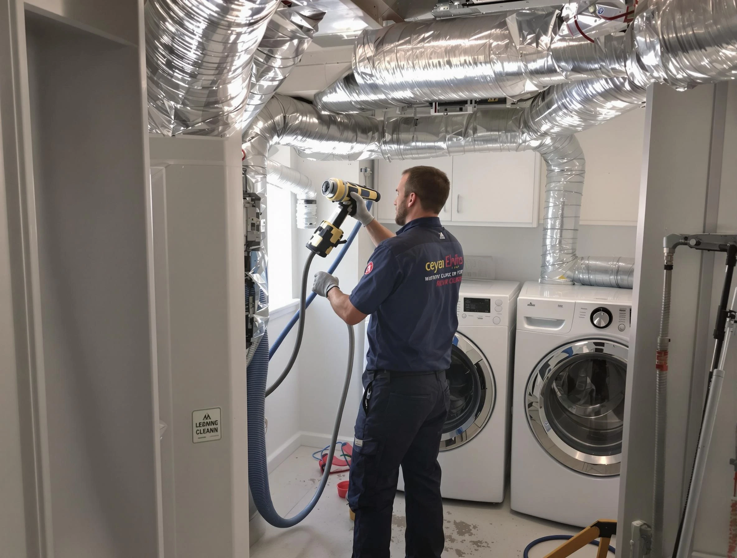 Fall River Dryer Vent Cleaning specialist using advanced equipment for thorough duct cleaning in Fall River